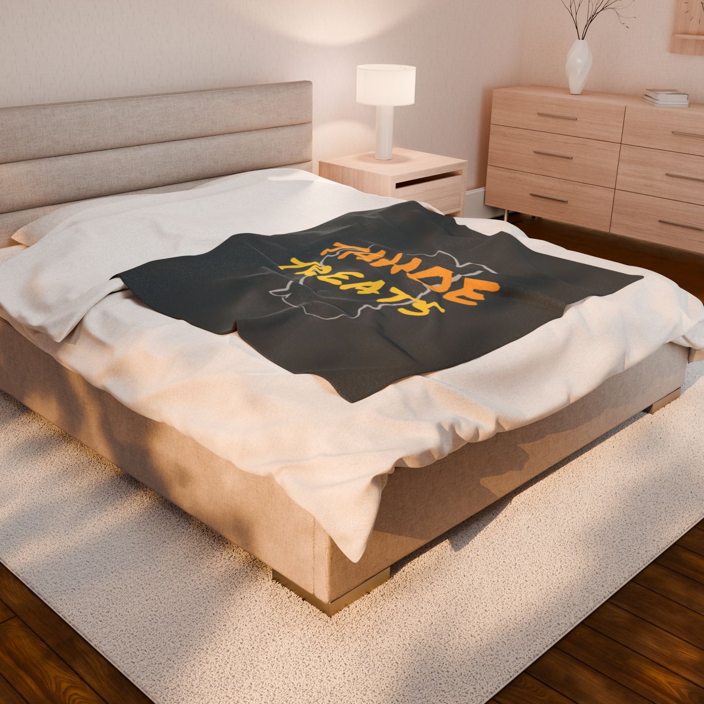 Tahoe Treats Velveteen Plush Blanket - Gray