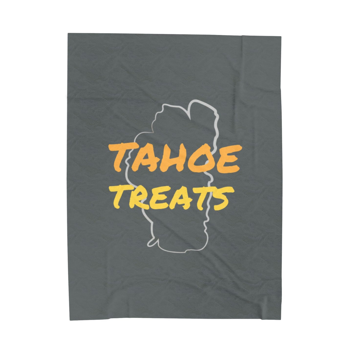 Tahoe Treats Velveteen Plush Blanket - Gray