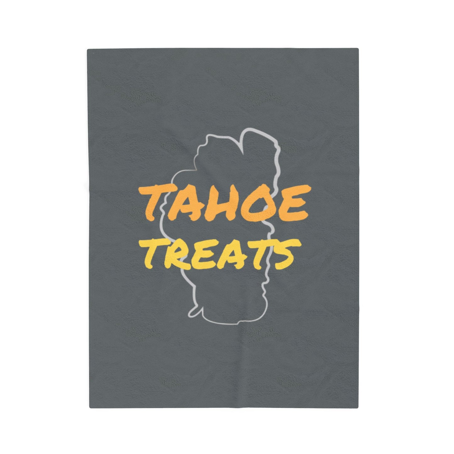 Tahoe Treats Velveteen Plush Blanket - Gray