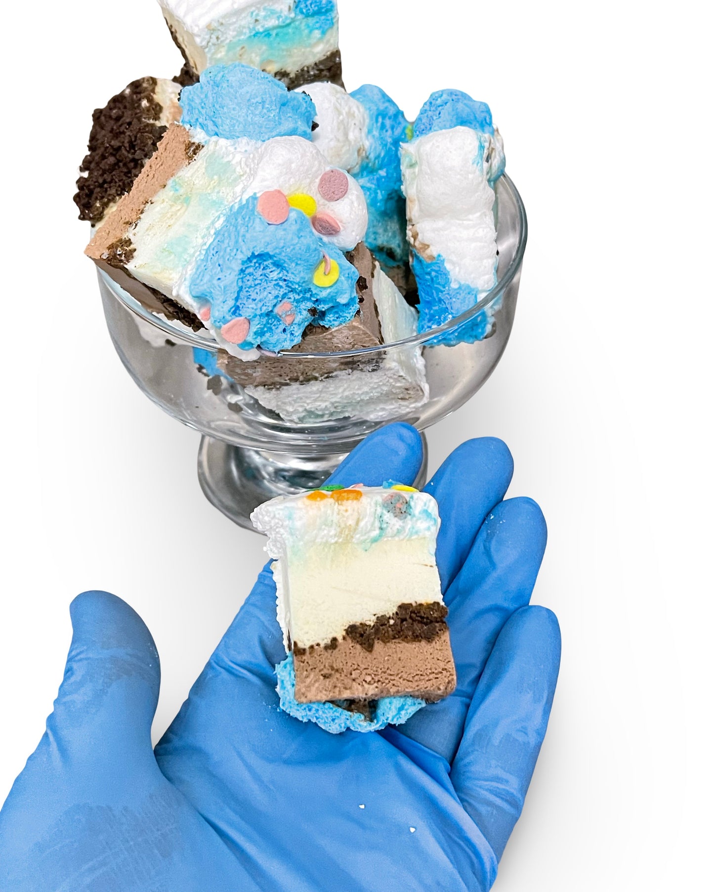 ICE CREAM CAKE BITES - Chocolate Vanilla