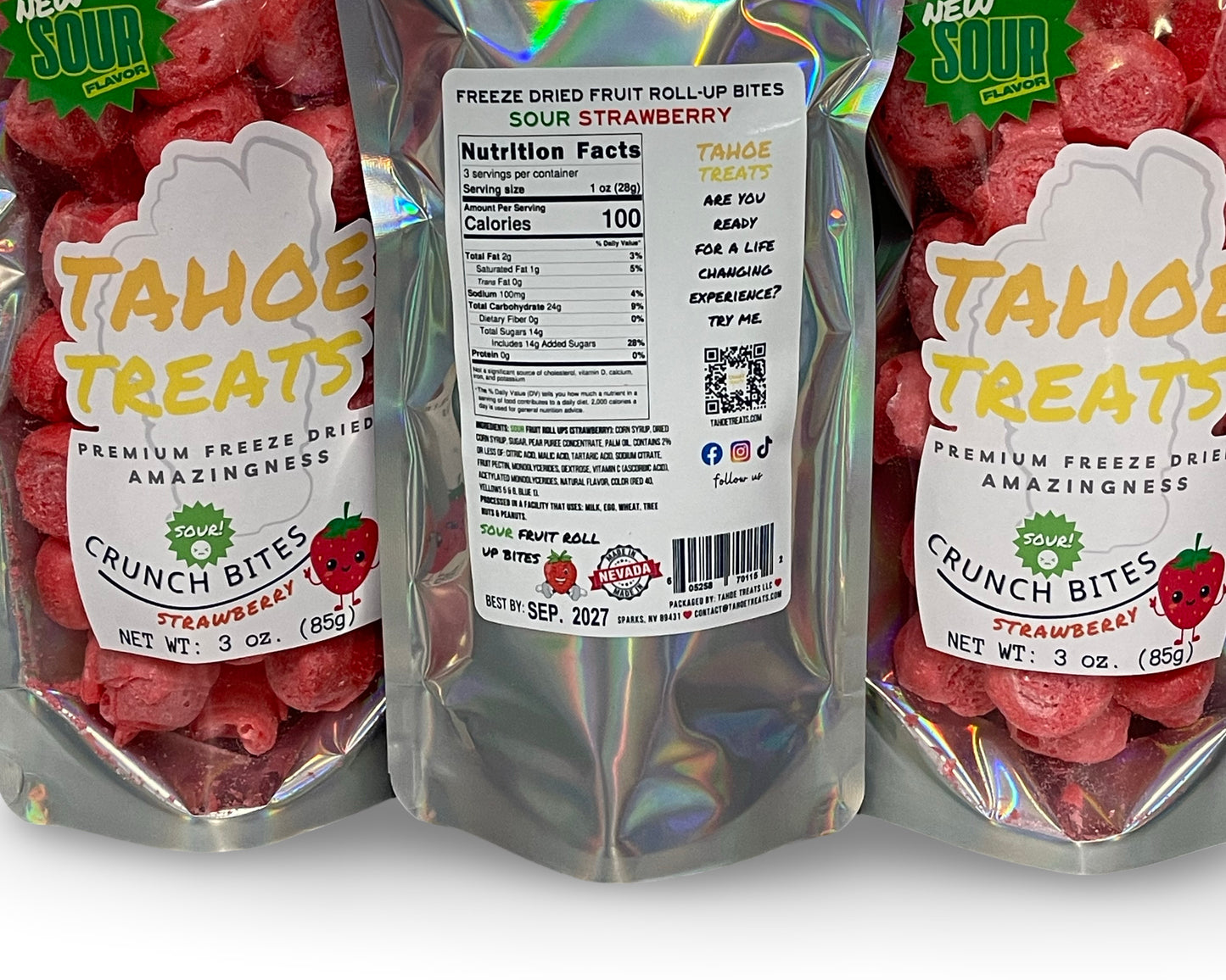 CRUNCH BITES - SOUR Strawberry