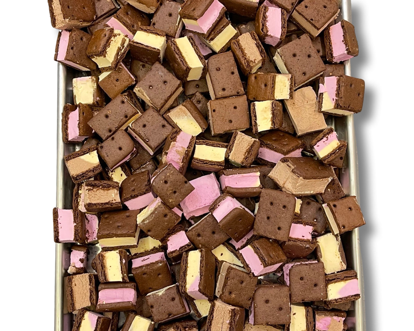 ICE CREAM SANDWICH BITES - Neapolitan