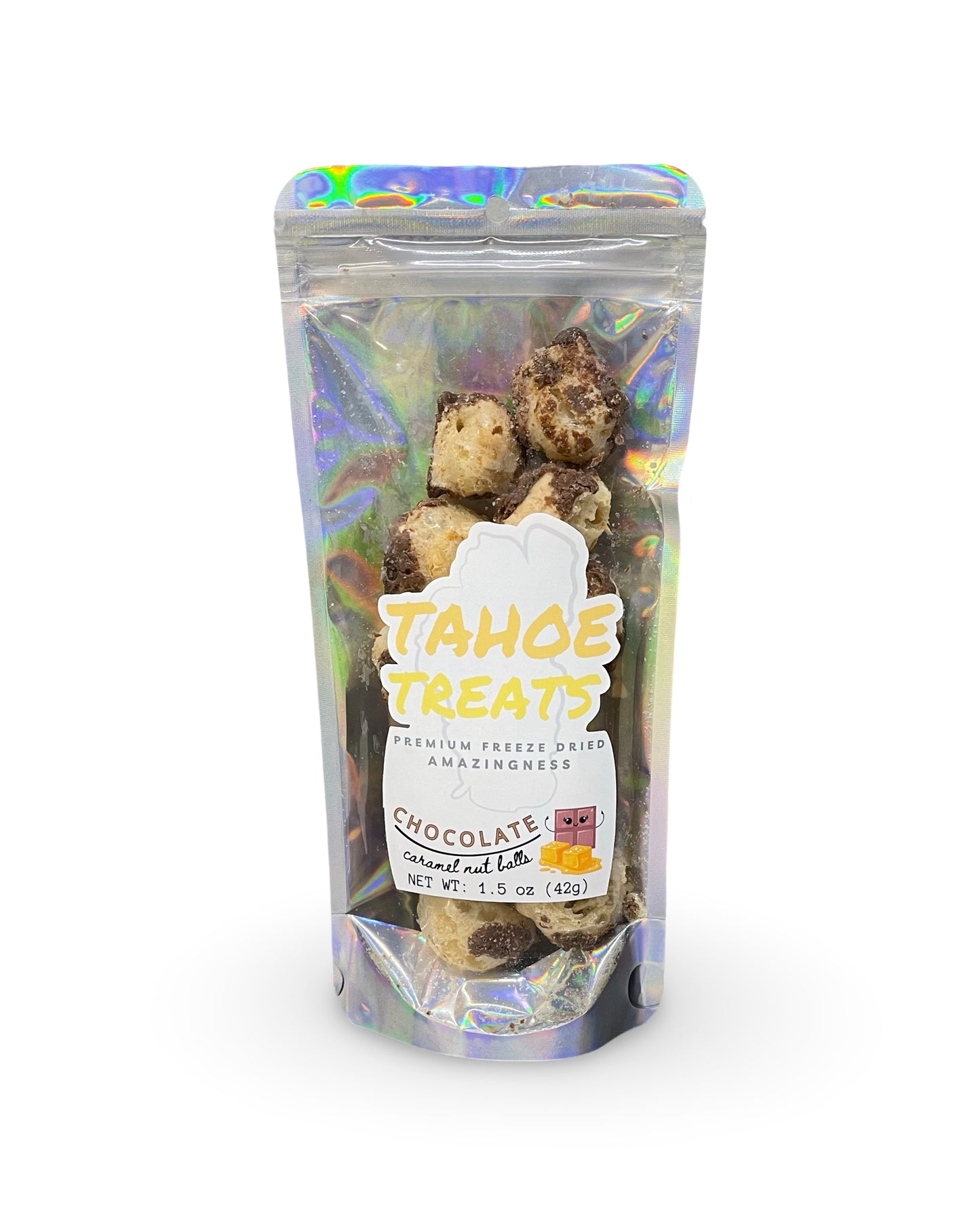 CHOC. CARAMEL NUT BALLS - 1.5 oz