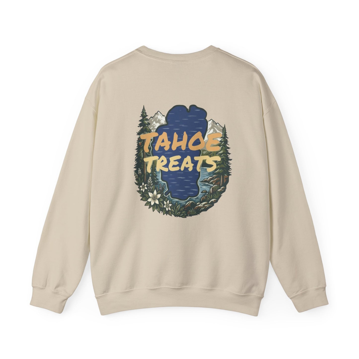 Tahoe Treats Retro Lake Tahoe Graphic Crewneck Sweatshirt