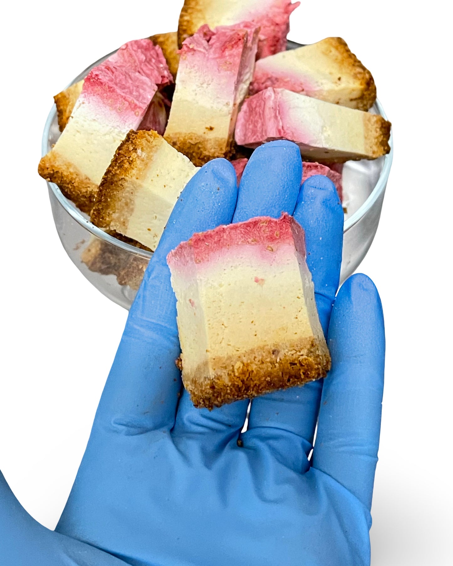 CHEESECAKE BITES - KETO Raspberry Swirl [Sugar Free]