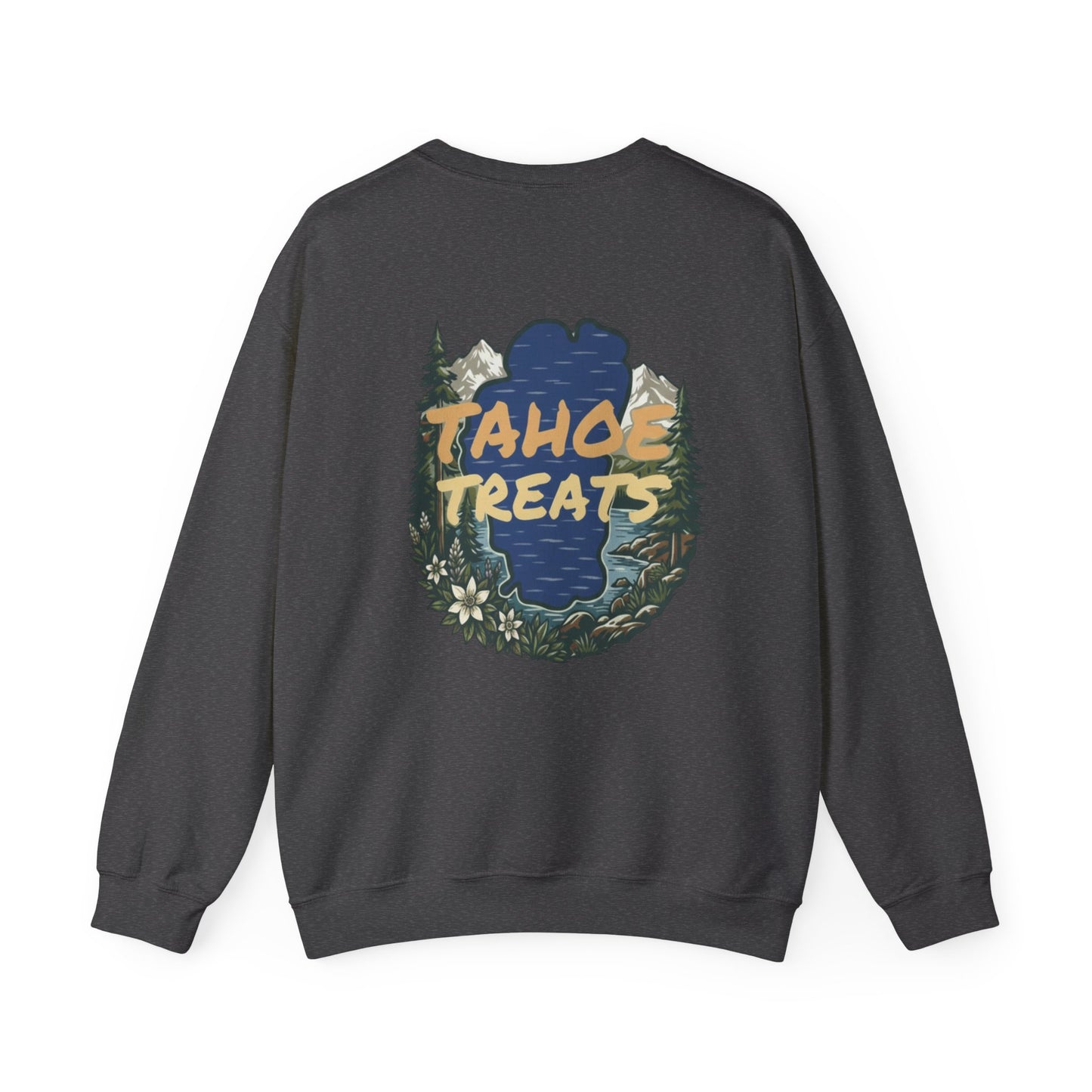 Tahoe Treats Retro Lake Tahoe Graphic Crewneck Sweatshirt