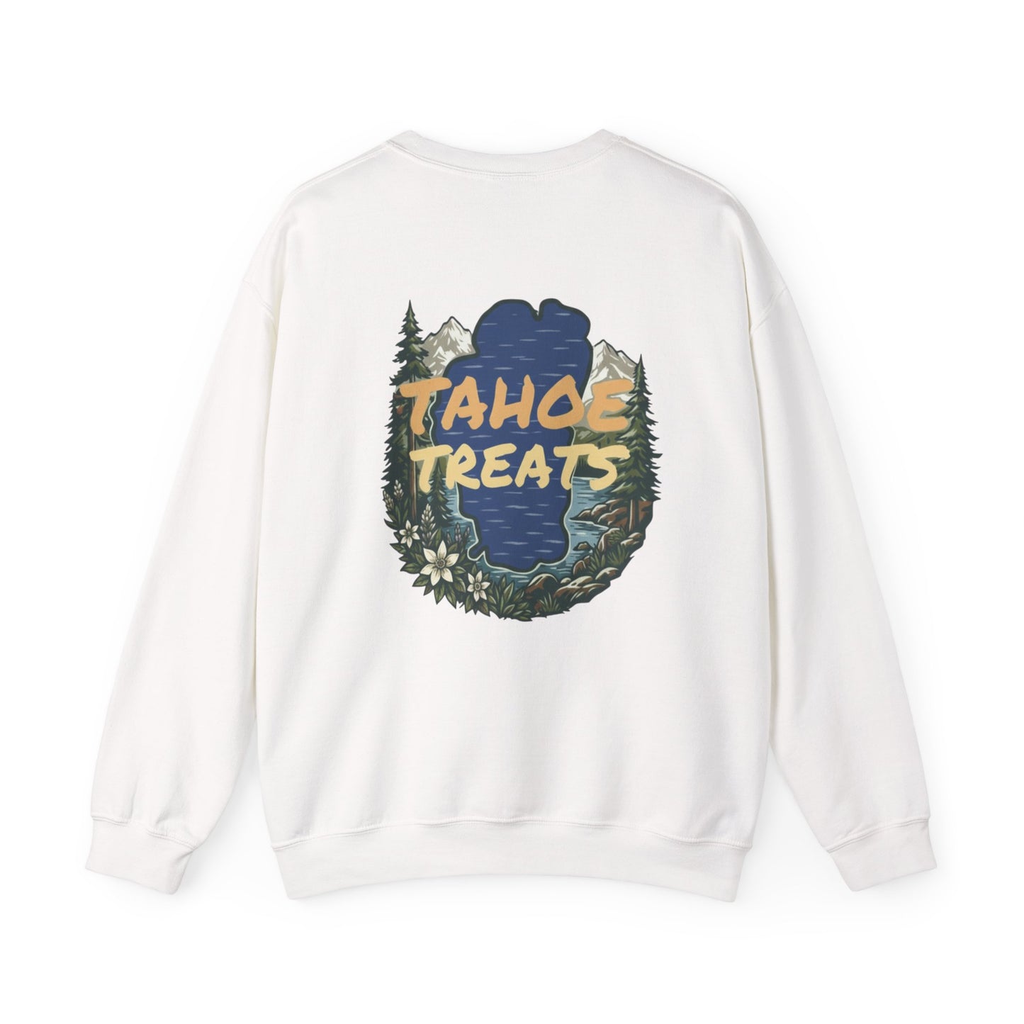 Tahoe Treats Retro Lake Tahoe Graphic Crewneck Sweatshirt