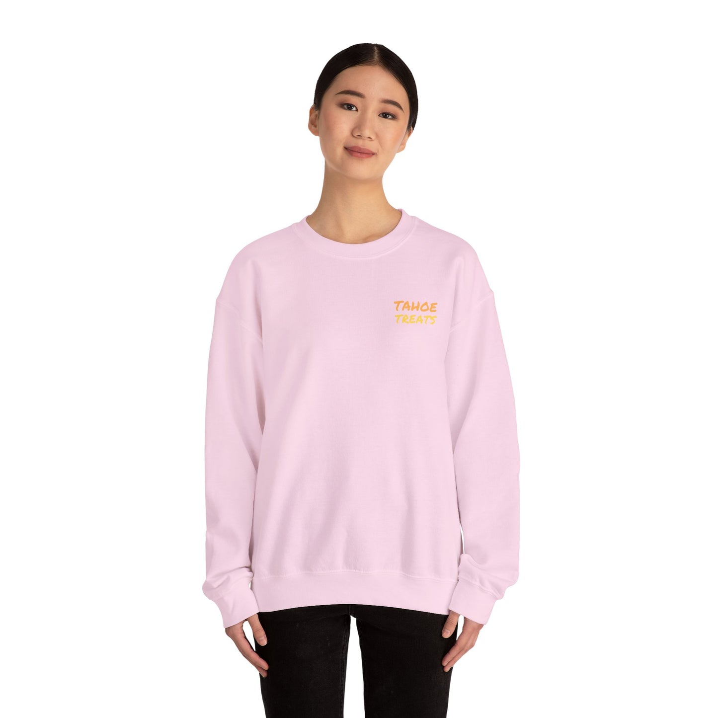 Tahoe Treats Retro Lake Tahoe Graphic Crewneck Sweatshirt