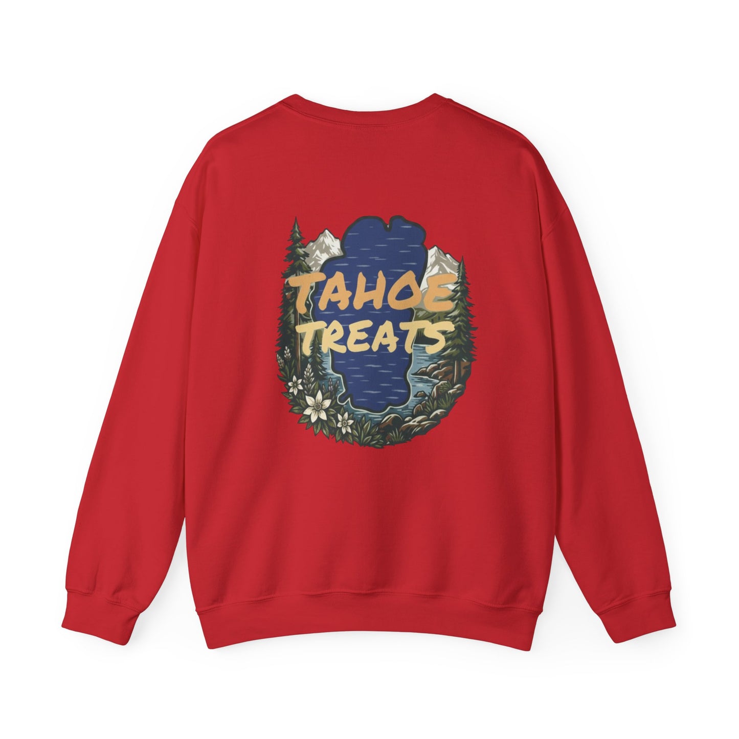 Tahoe Treats Retro Lake Tahoe Graphic Crewneck Sweatshirt