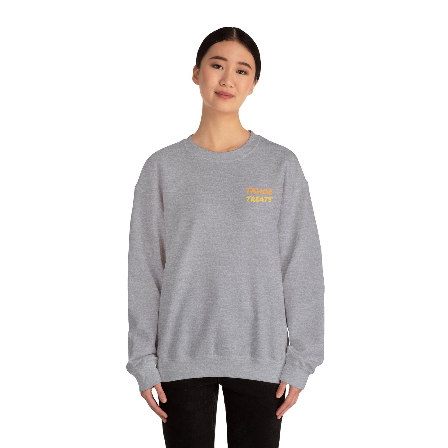 Tahoe Treats Retro Lake Tahoe Graphic Crewneck Sweatshirt