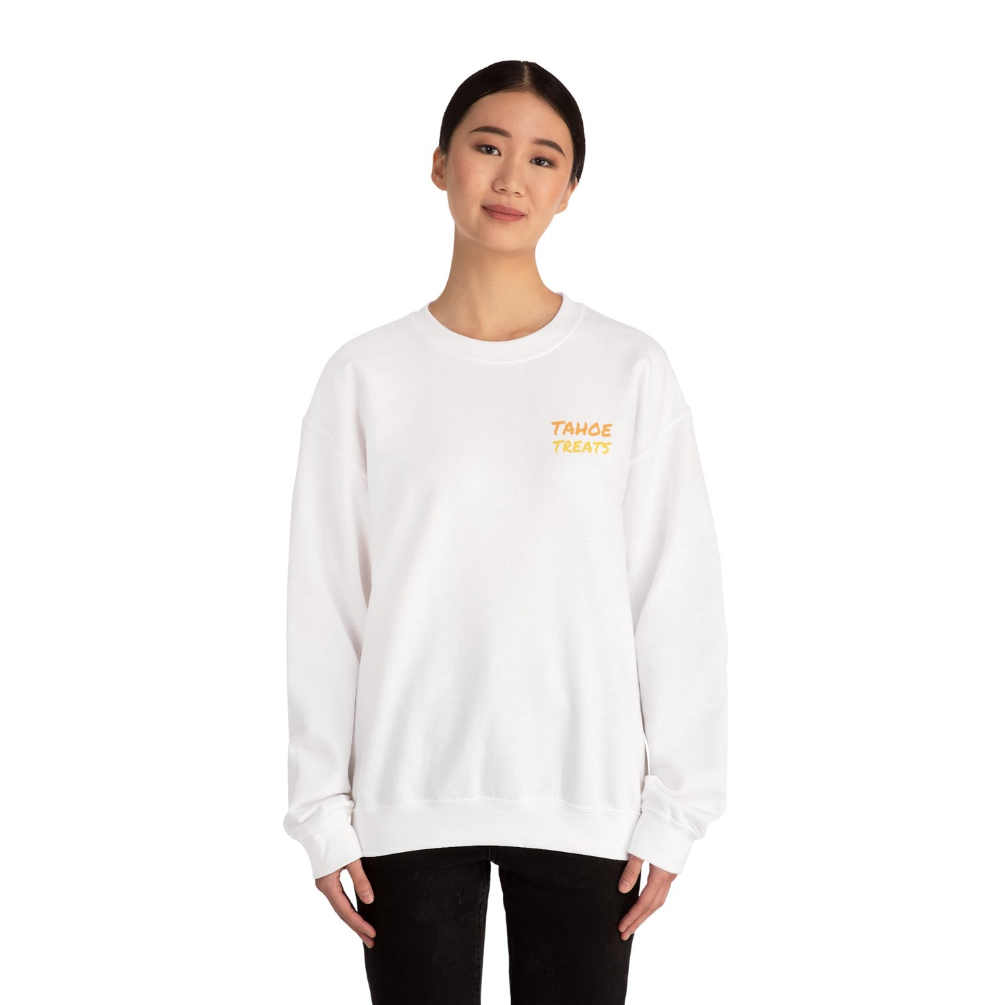 Tahoe Treats Retro Lake Tahoe Graphic Crewneck Sweatshirt