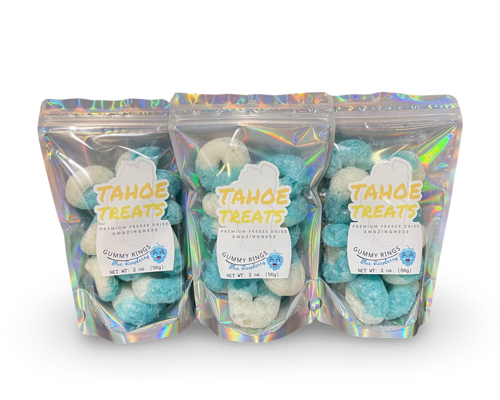 Freeze Dried Blue Raspberry Gummy Rings, photo 4