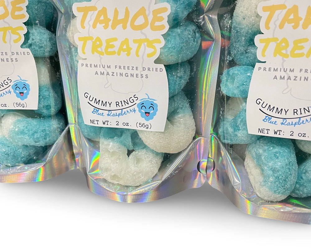 Freeze Dried Blue Raspberry Gummy Rings, photo 3