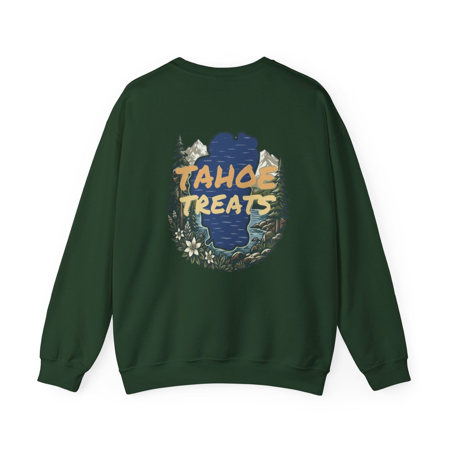 Tahoe Treats Retro Lake Tahoe Graphic Crewneck Sweatshirt