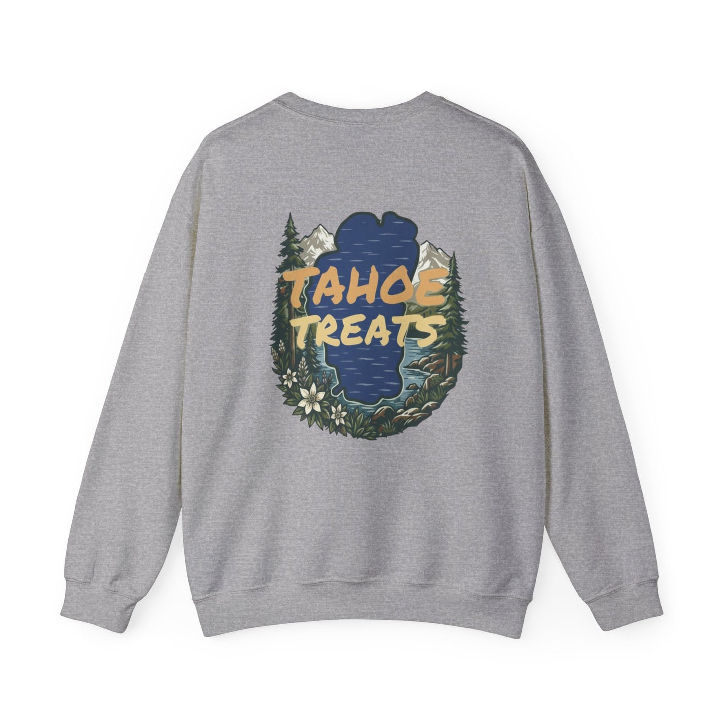 Tahoe Treats Retro Lake Tahoe Graphic Crewneck Sweatshirt