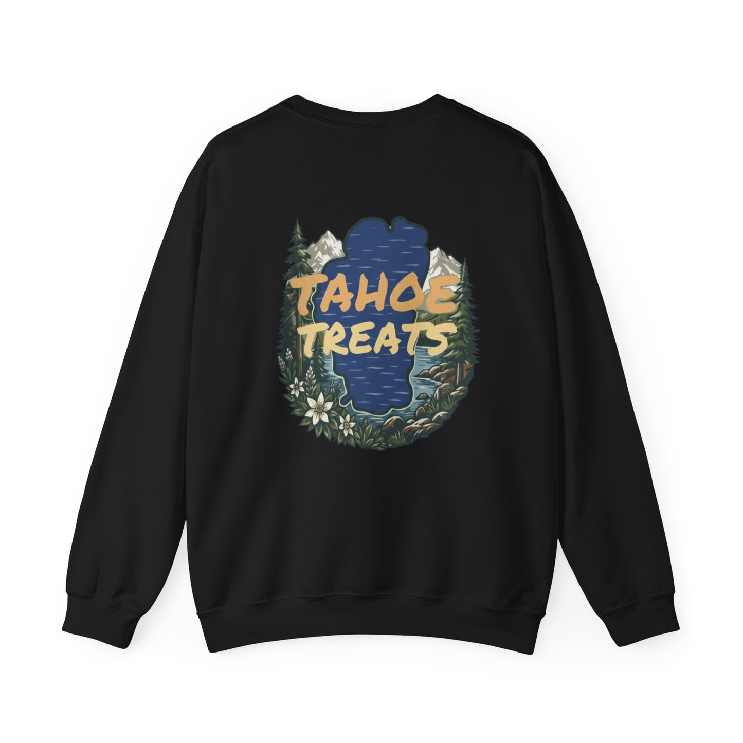 Tahoe Treats Retro Lake Tahoe Graphic Crewneck Sweatshirt