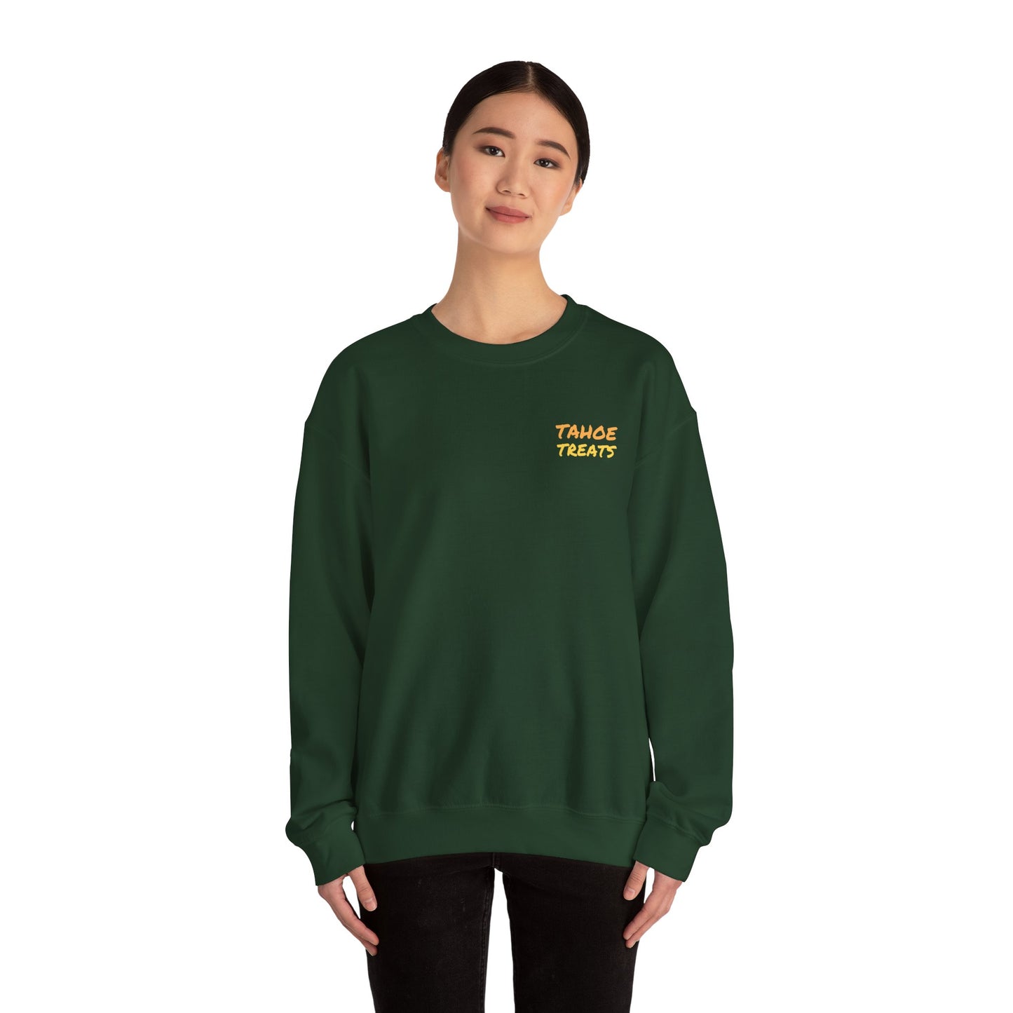 Tahoe Treats Retro Lake Tahoe Graphic Crewneck Sweatshirt