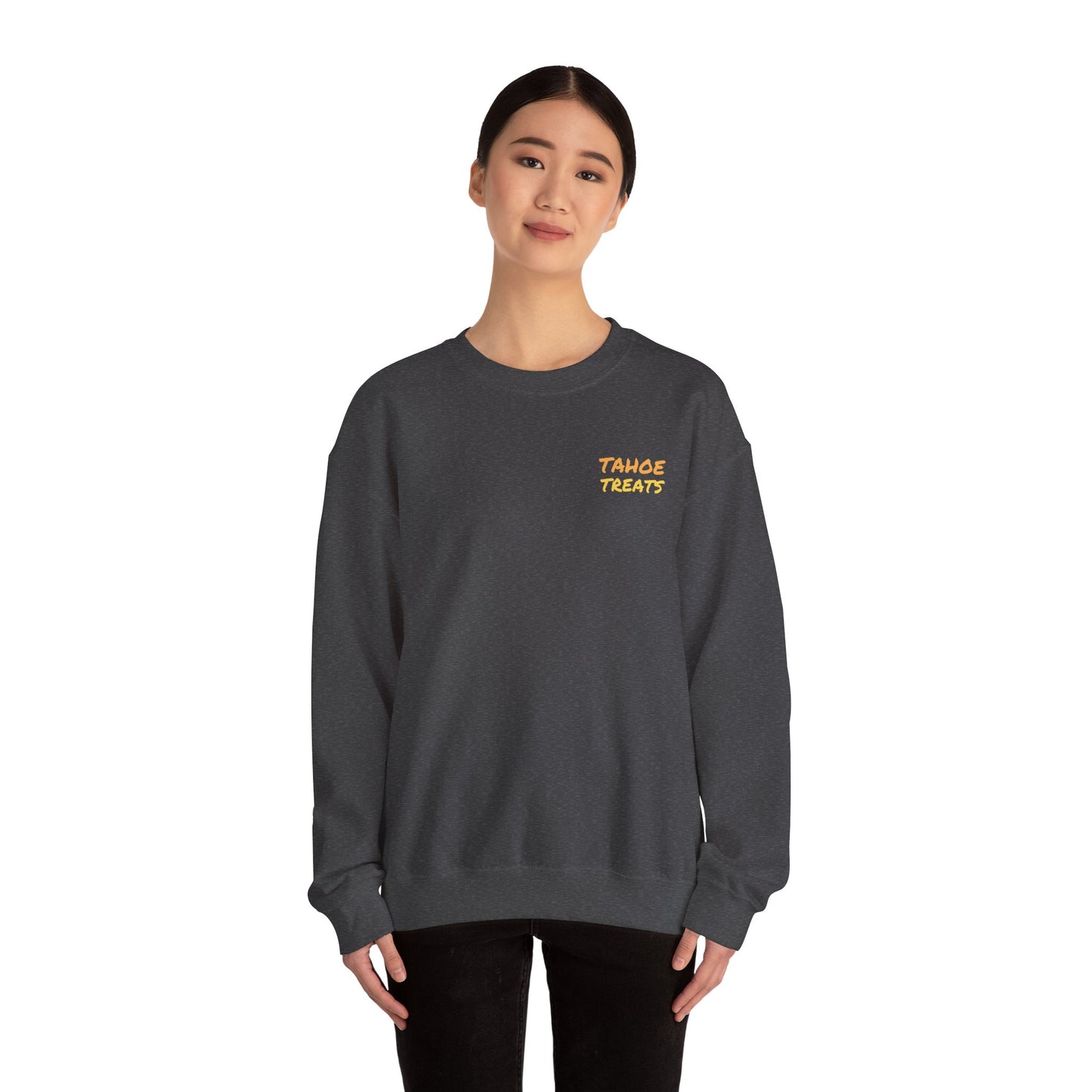 Tahoe Treats Retro Lake Tahoe Graphic Crewneck Sweatshirt