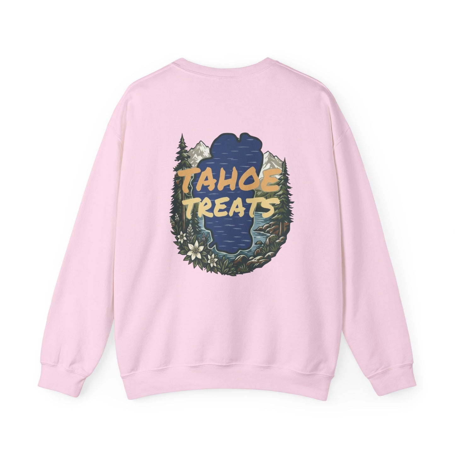 Tahoe Treats Retro Lake Tahoe Graphic Crewneck Sweatshirt