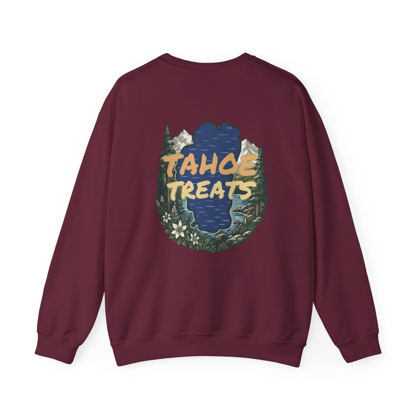Tahoe Treats Retro Lake Tahoe Graphic Crewneck Sweatshirt