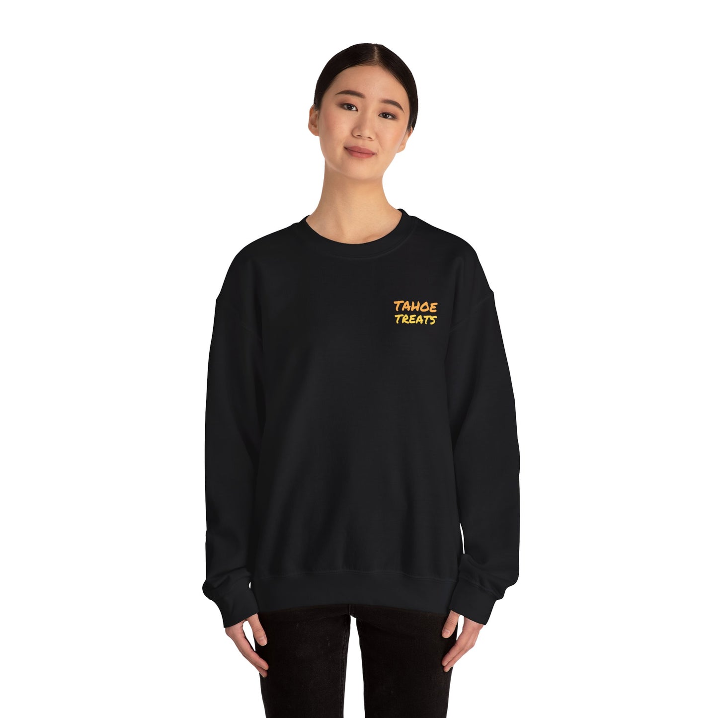 Tahoe Treats Retro Lake Tahoe Graphic Crewneck Sweatshirt