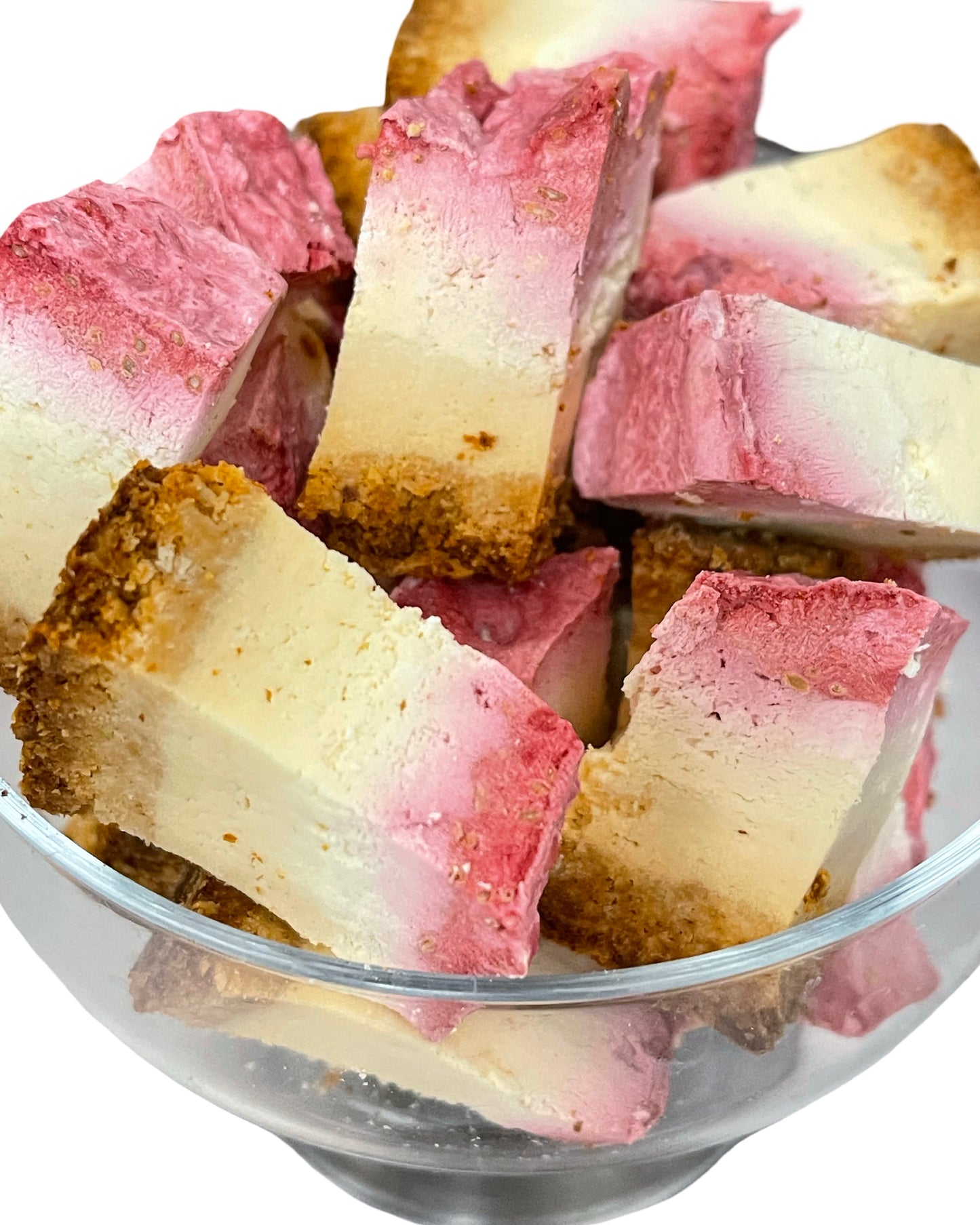CHEESECAKE BITES - KETO Raspberry Swirl [Sugar Free]