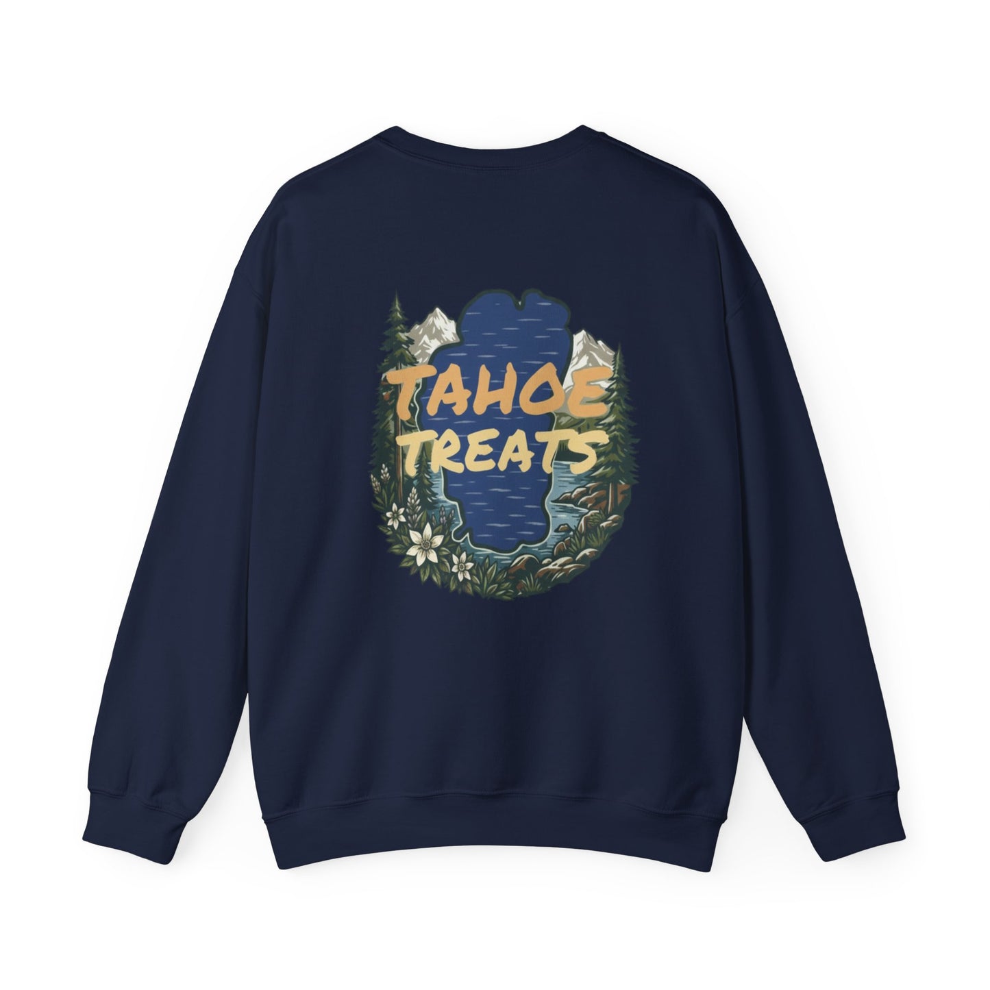 Tahoe Treats Retro Lake Tahoe Graphic Crewneck Sweatshirt