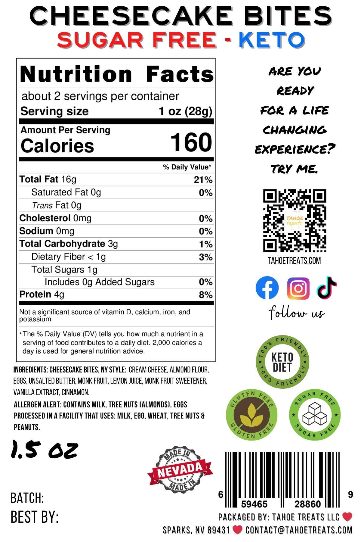 CHEESECAKE BITES - KETO NY Style [Sugar Free]