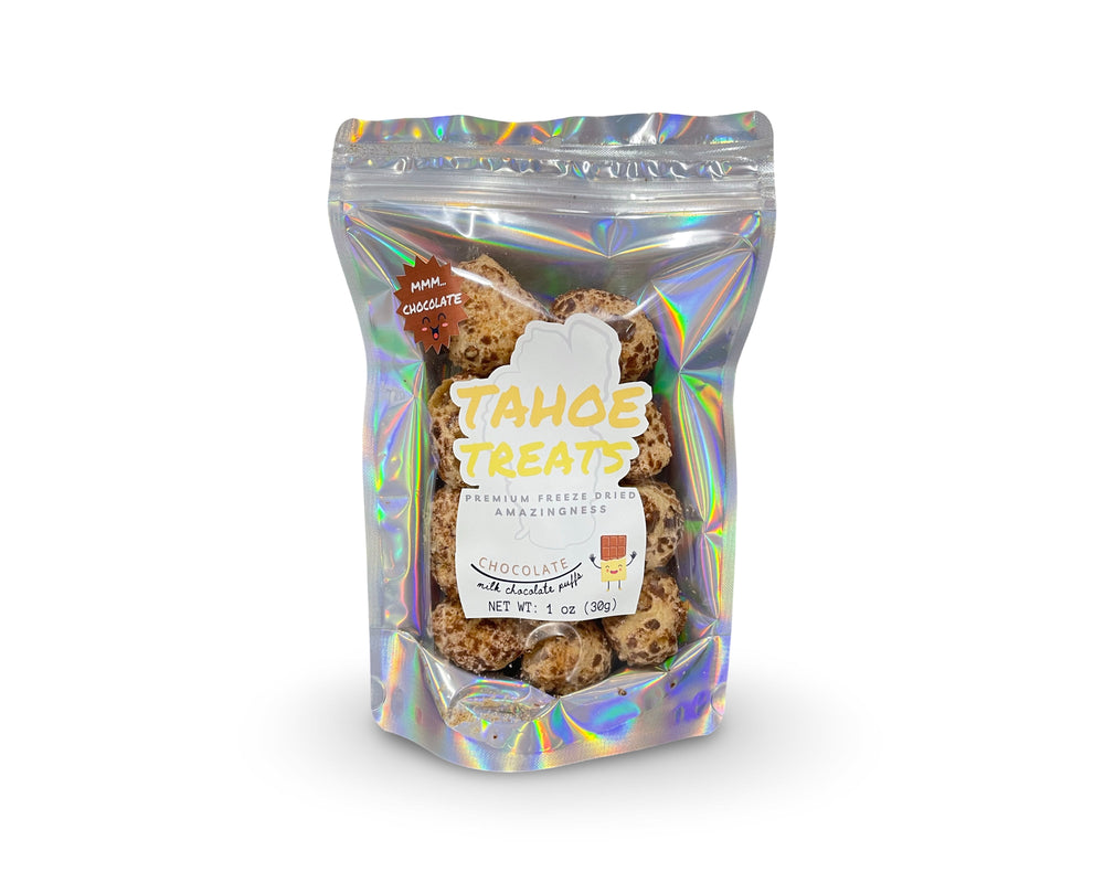 Freeze Dried Milk Chocolate Puffs by Tahoe Treats