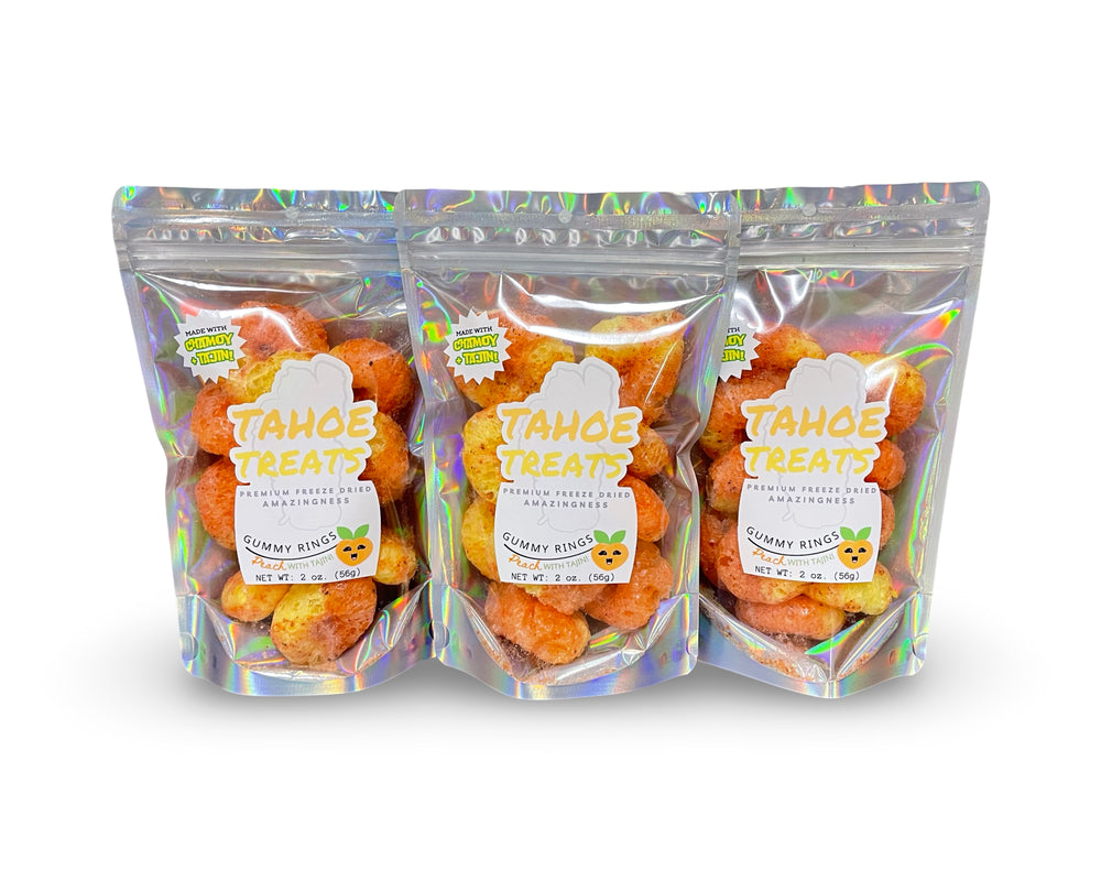 Freeze Dried Peach Chili Lime Chamoy Gummy Rings, photo 5