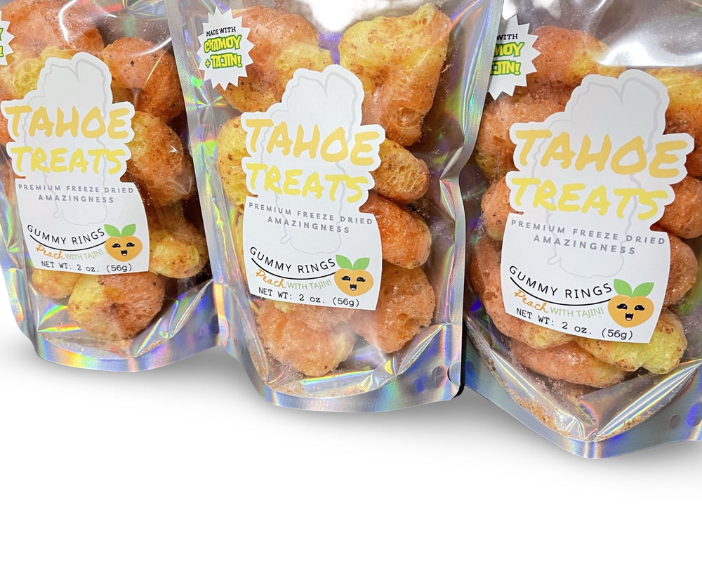 Freeze Dried Peach Chili Lime Chamoy Gummy Rings, photo 4