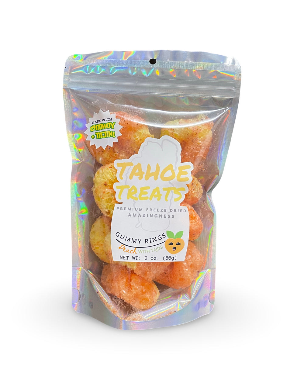 Freeze Dried Peach Chili Lime Chamoy Gummy Rings, photo 3