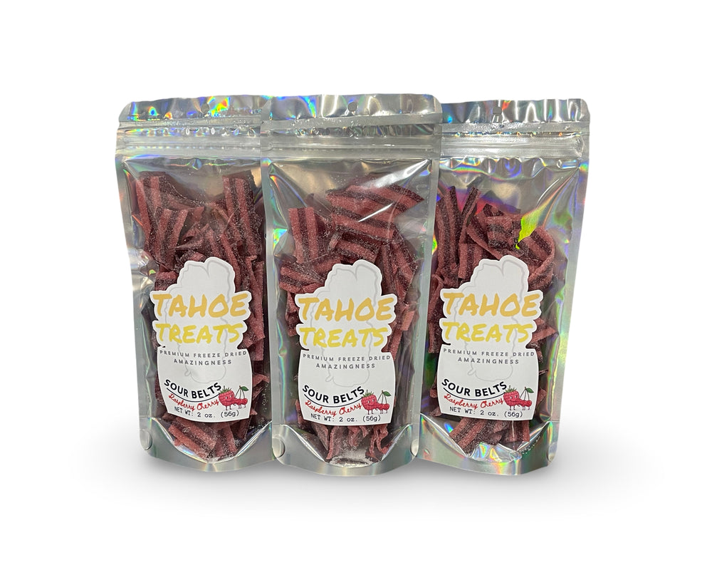 Freeze Dried Raspberry Cherry Sour Belts, photo 3