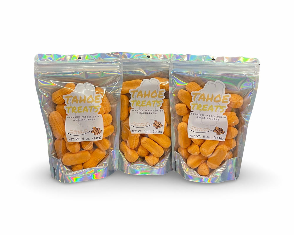 Freeze Dried Circus Peanut Marshmallows by Tahoe Treats