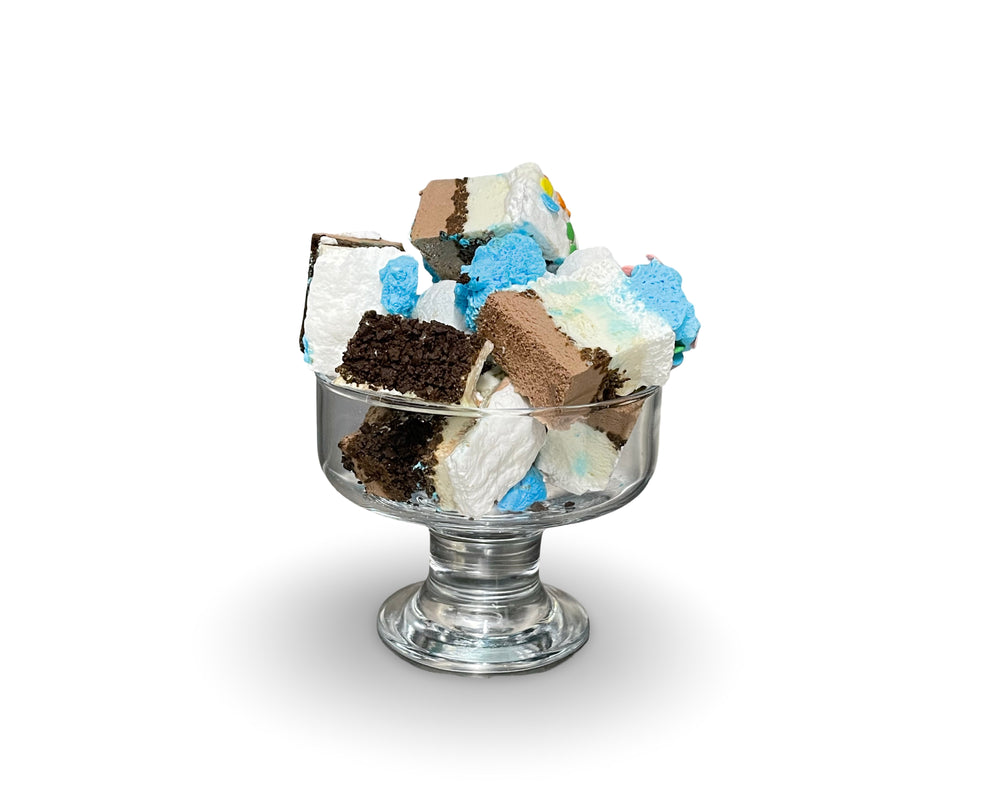 Freeze Dried Chocolate Vanilla Ice Cream Cake Bites by Tahoe Treats