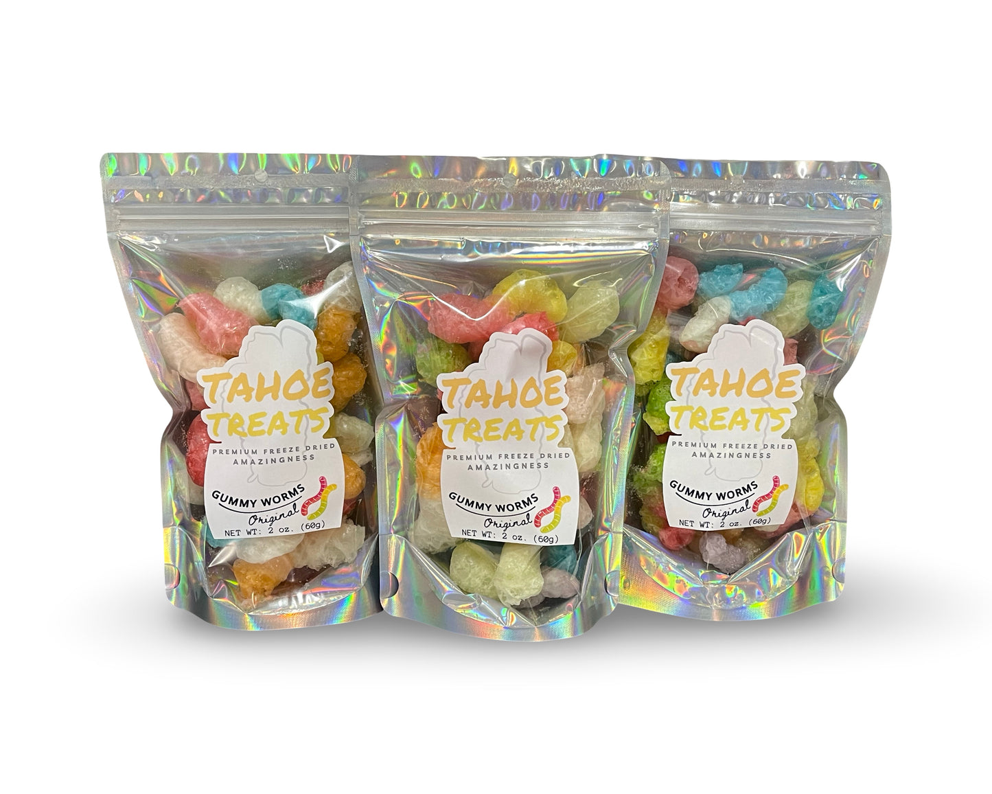 GUMMY WORMS - Regular 2 oz