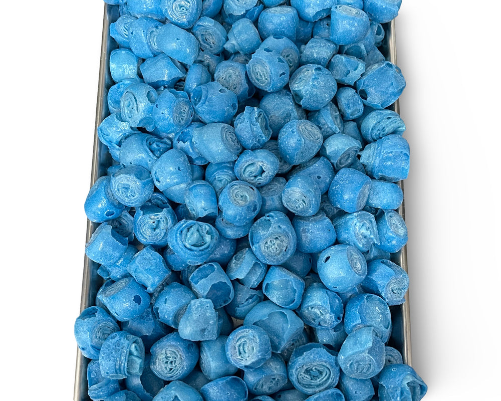 Freeze Dried Blue Raspberry Crunch Bites by Tahoe Treats
