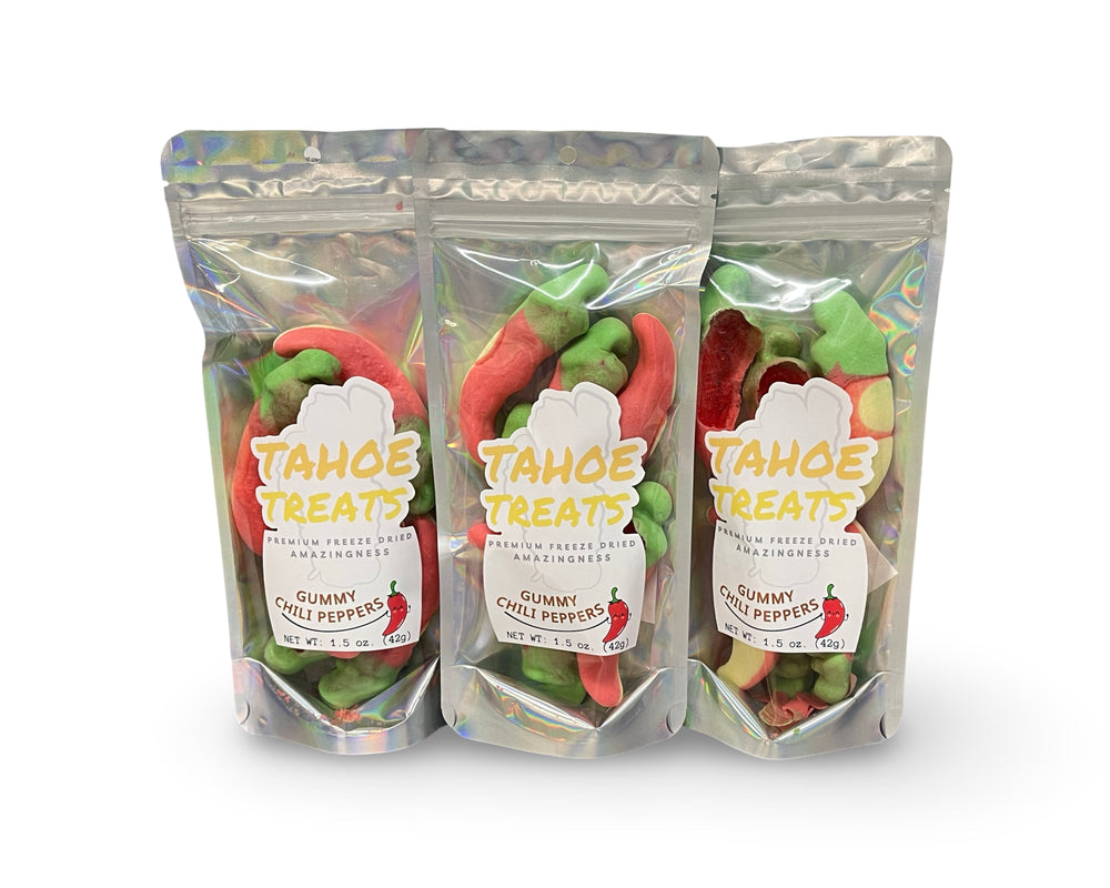 Freeze Dried Gummy Chili Peppers, 1.5 oz by Tahoe Treats