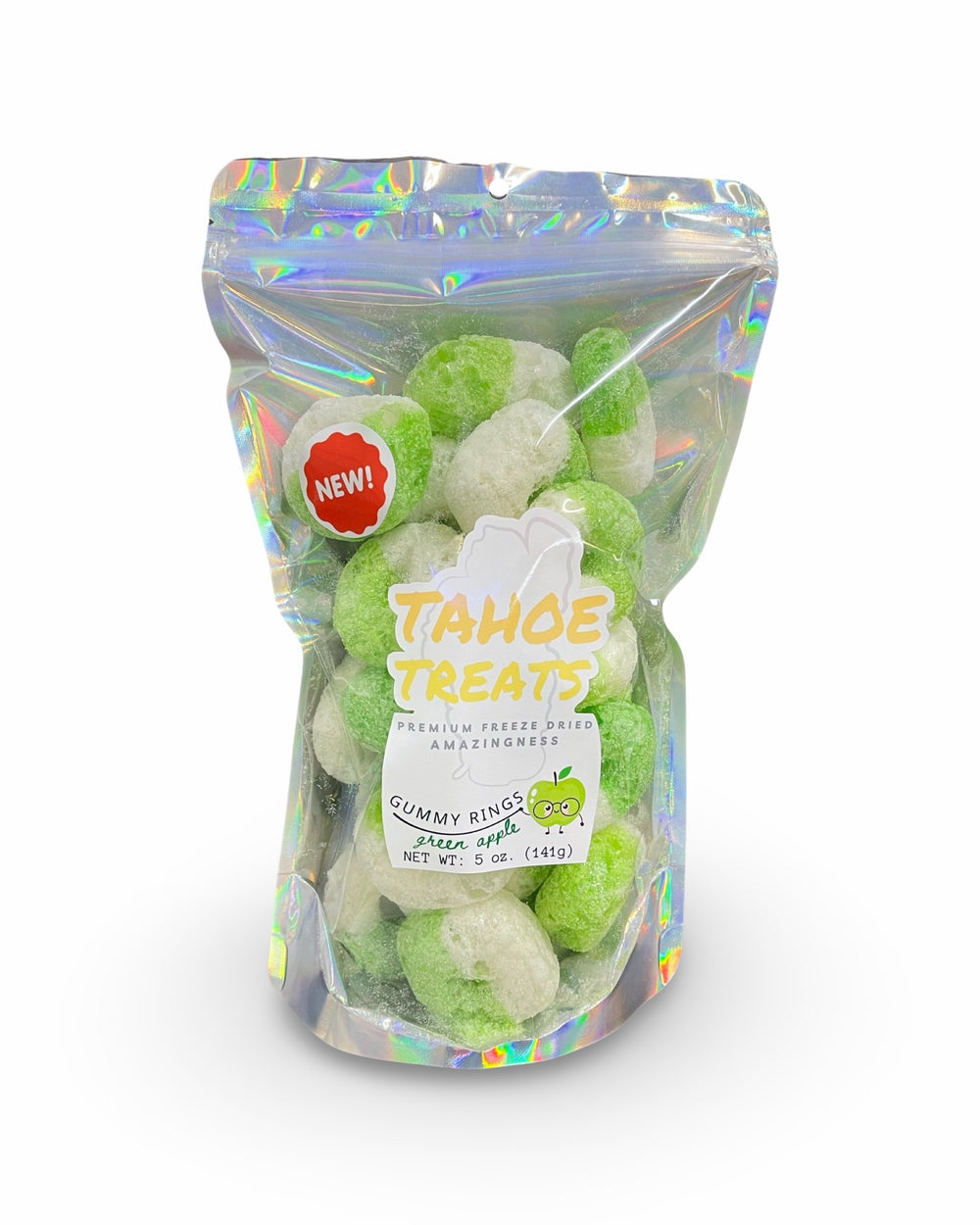 Freeze Dried Green Apple Gummy Rings by Tahoe Treats