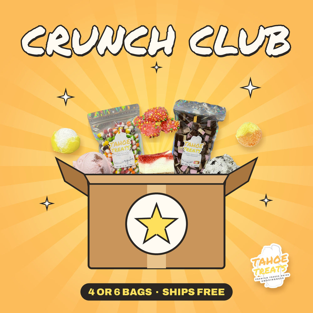 Crunch Club subscription box of freeze-dried treats